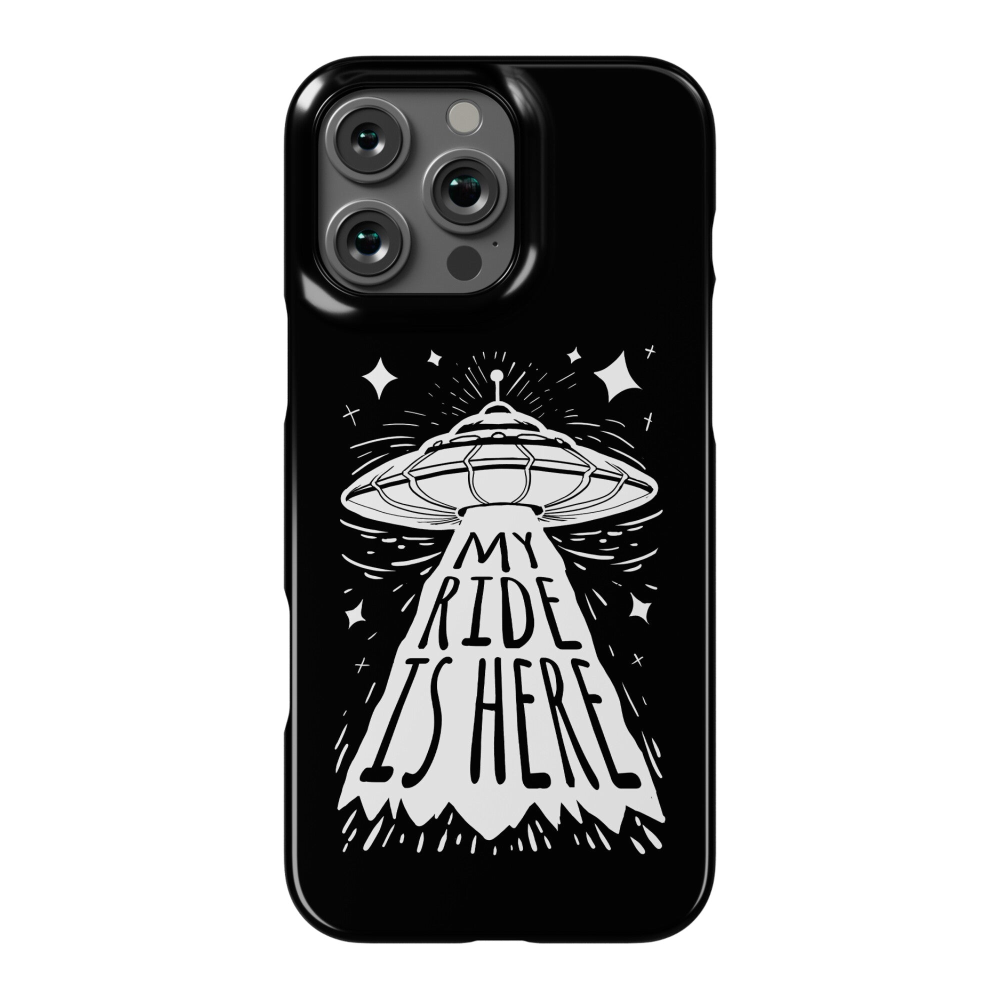 My ride Is Here Phone Case